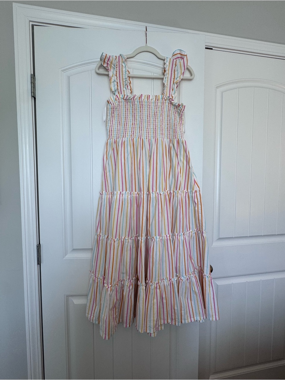Crown & Ivy Women’s Smocked Rainbow Dress - Small